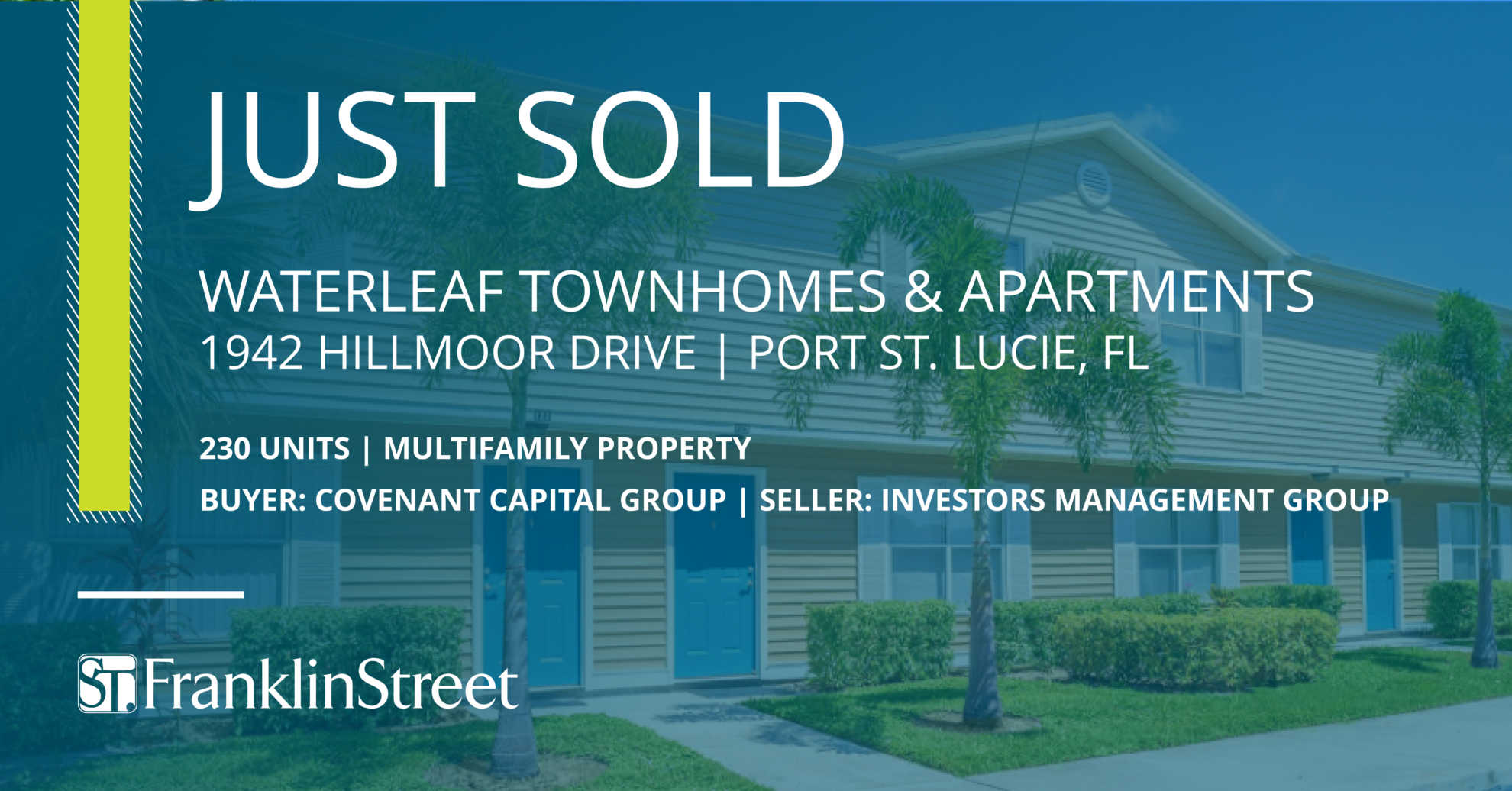 Franklin Street Arranges 41.55M Sale of 230Unit Multifamily Community