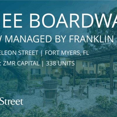 ZMR Capital Selects Franklin Street to Manage 338-Unit Multifamily Community in Fort Myers
