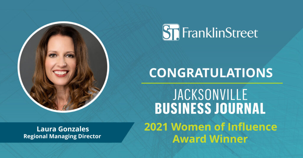 Franklin Street’s Laura Gonzales Honored as “Woman of Influence” by Jacksonville Business Journal