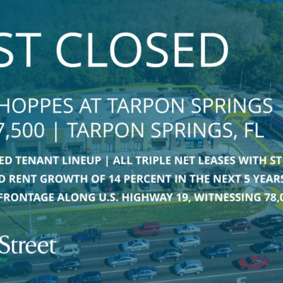 Franklin Street Arranges $7.45M Sale of 16.5K SF Retail Property in Tarpon Springs, FL