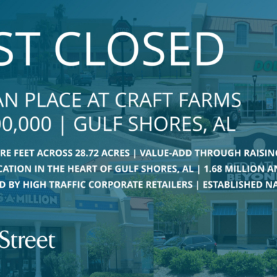 Franklin Street Arranges $16M Sale of 220K SF Shopping Center in Gulf Shores, AL