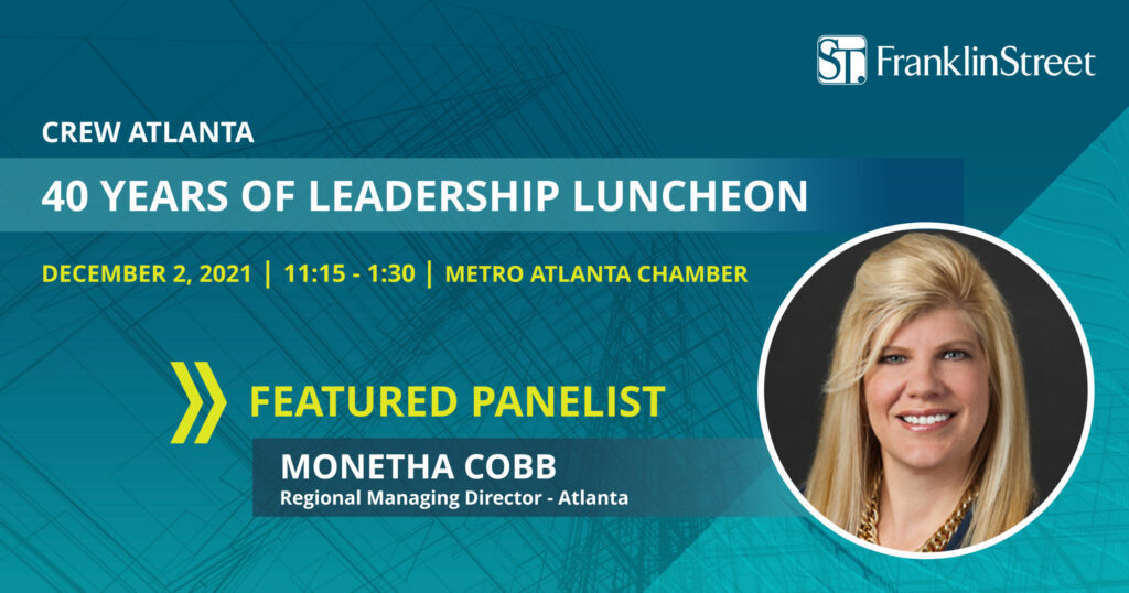 Event: Franklin Street’s Monetha Cobb to Speak at CREW Atlanta’s 40th Anniversary Luncheon