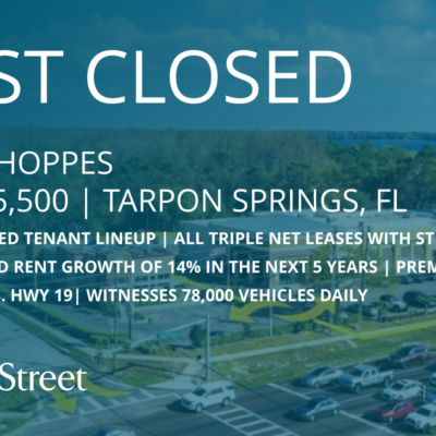 Franklin Street Arranges $7.45M Sale of 16.5K SF Retail Property in Tarpon Springs, FL