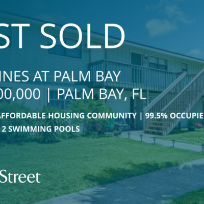 Franklin Street Arranges Sale of 216-Unit Affordable Housing Property in Melbourne / Palm Bay, FL, for $20M