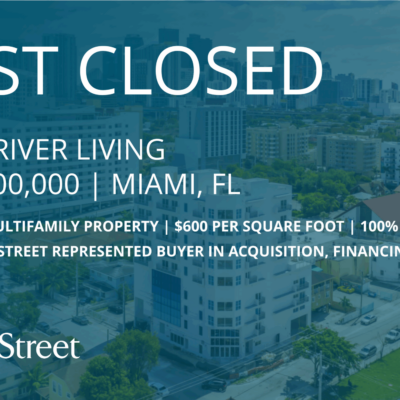 Franklin Street Arranges $15M Sale of Class A Mixed-Use Multifamily Property in Miami to Cochise Capital