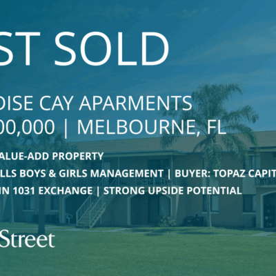Franklin Street Arranges $34M Sale of Value-Add Multifamily Property on Florida’s East Coast
