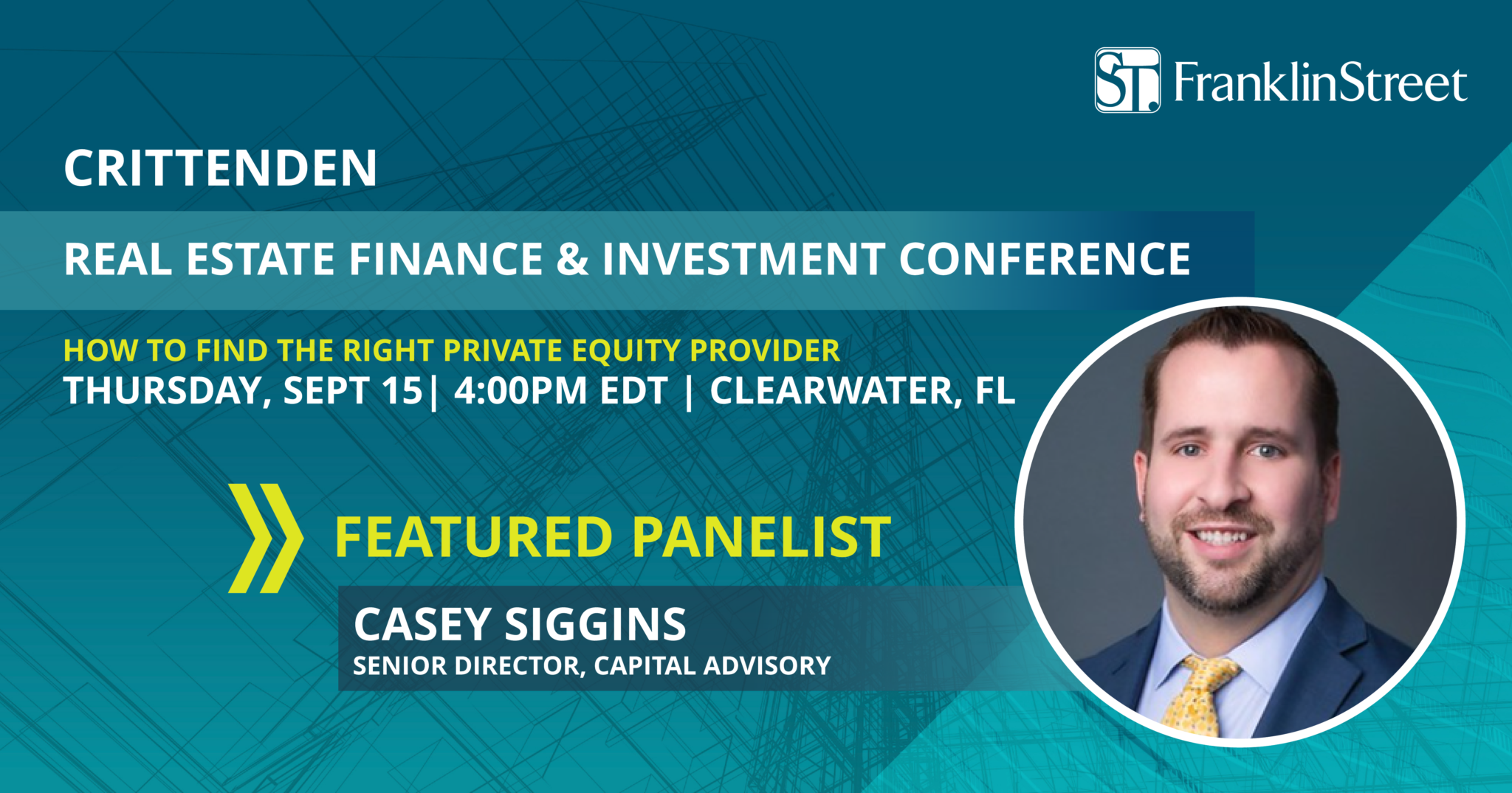 Panel Event Franklin Street's Casey Siggins to Speak at Crittenden's