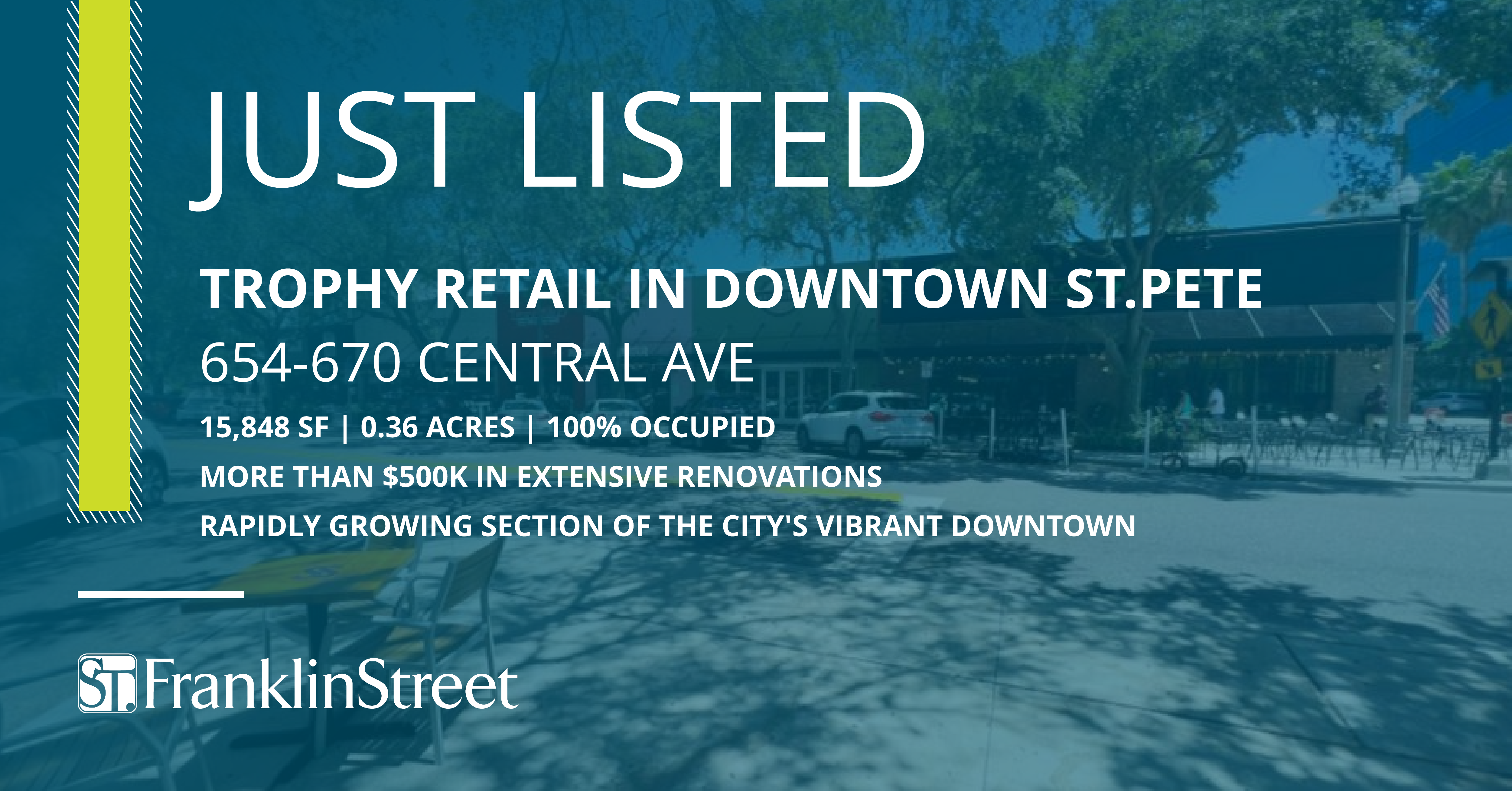 Franklin Street Brings Trophy Retail Property on Downtown St. Pete’s