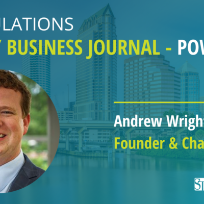 Tampa Bay Business Journal Names Franklin Street Founder Andrew Wright to 2023 ‘Power 100’