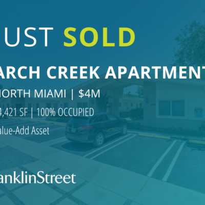Franklin Street Arranges $4M Sale of Value-Add Multifamily Property in North Miami