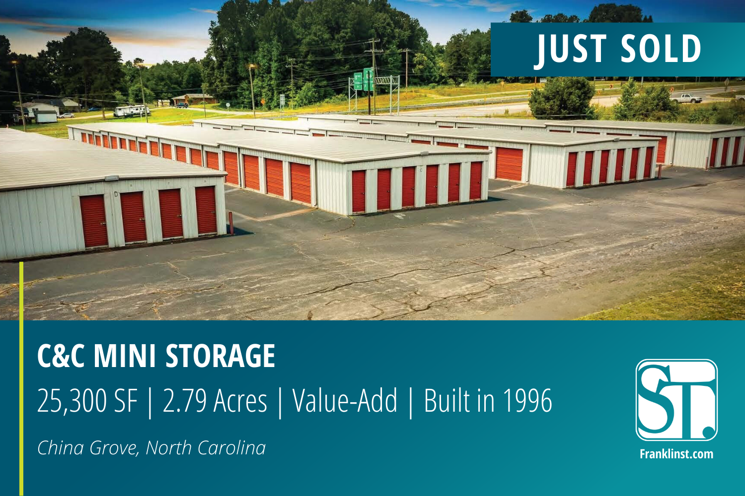 Franklin Street Arranges Sale of 25KSF ValueAdd SelfStorage Facility