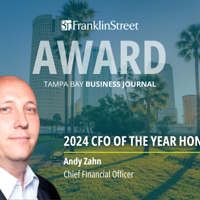 Franklin Street’s Andy Zahn Named a 2024 CFO of the Year Honoree by Tampa Bay Business Journal