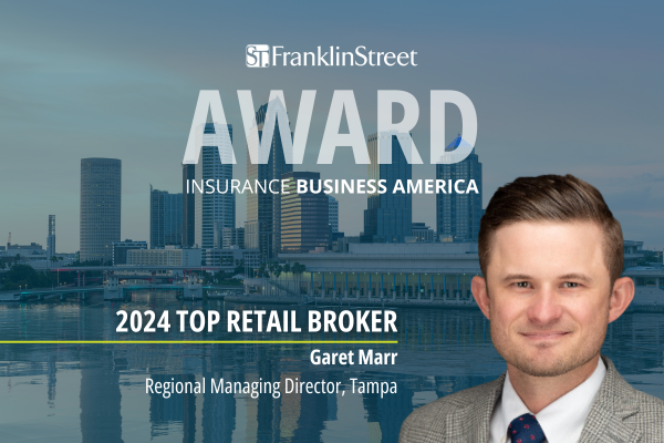 Franklin Street’s Garet Marr Recognized as a 2024 Top Retail Broker by Insurance Business America