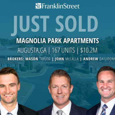 Franklin Street Facilitates Sale of Magnolia Park Apartments in Augusta, GA 
