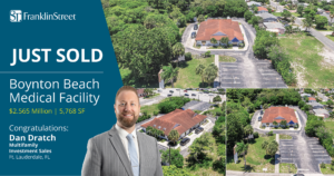 Franklin Street Brokers Sale of Boynton Beach Med Office