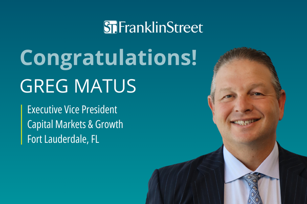 Franklin Street promotes Greg Matus to Executive Vice President