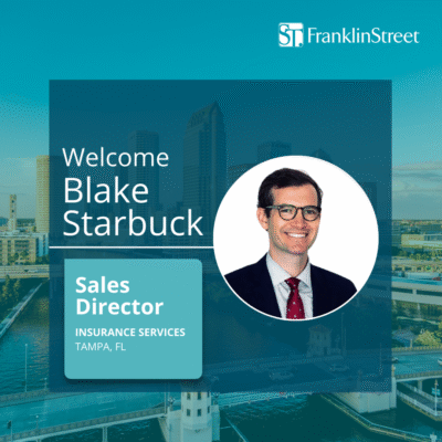 Franklin Street hires Blake Starbuck as    Sales Director in Tampa