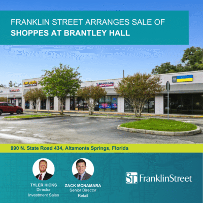 Franklin Street arranges sale of Shoppes at Brantley Hall