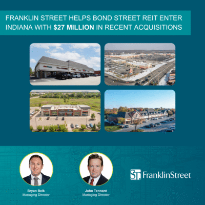 Franklin Street helps Bond Street REIT enter Indiana with $27 million in recent acquisitions