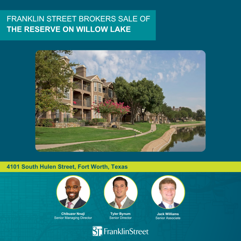 Franklin Street brokers sale of the Reserve on Willow Lake