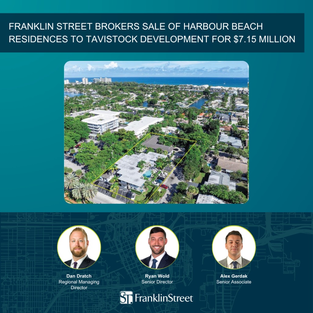 Franklin Street brokers sale of Harbour Beach Residences to Tavistock Development for $7.15 million