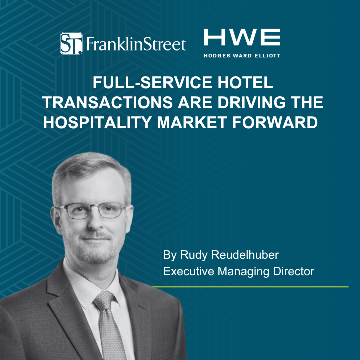Full-service hotel transactions are driving the hospitality market forward