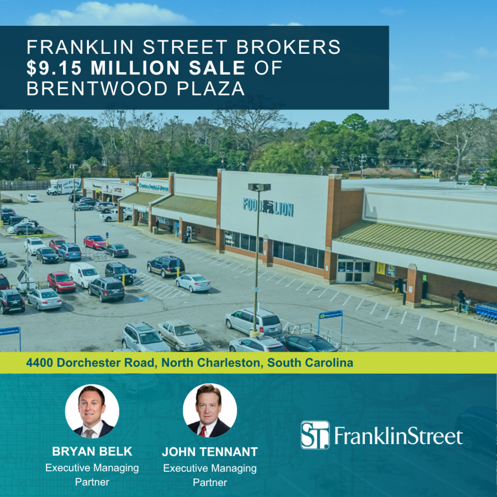 Franklin Street brokers $9.15 million sale of Brentwood Plaza